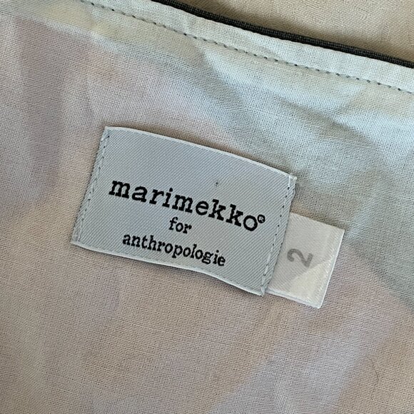 ANTHROPOLOGIE || Marimekko | Gulls of Gamma Color Pattern Dress - Size 2 - Picture 4 of 5